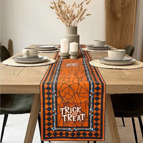 Other - Was $25 🎉 Halloween Trick or Treat Table Runner Decor 72” x 13” BRAND NEW